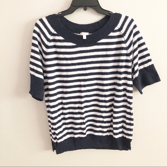 Talbots Striped Linen Top - Picture 1 of 5